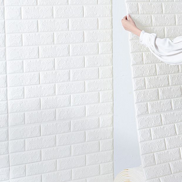 Industrial Pearl Wainscoting PVC Wall Access Panel Peel and Stick Wall Tile Clearhalo 'Flooring 'Home Improvement' 'home_improvement' 'home_improvement_wall_paneling' 'Wall Paneling' 'wall_paneling' 'Walls & Ceilings' Walls and Ceiling' 1200x1200_fe28272f-ba85-4efe-bb6a-9e83e6f396cc