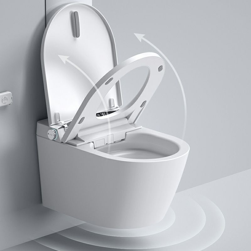 Elongated Smart Bidet White Wall Mounted Heated Seat Ceramic Clearhalo 'Bathroom Remodel & Bathroom Fixtures' 'Bidets' 'Home Improvement' 'home_improvement' 'home_improvement_bidets' 'Toilets & Bidets' 1200x1200_fe3658fc-b9bf-4fae-ae8d-7452ff0cdb92