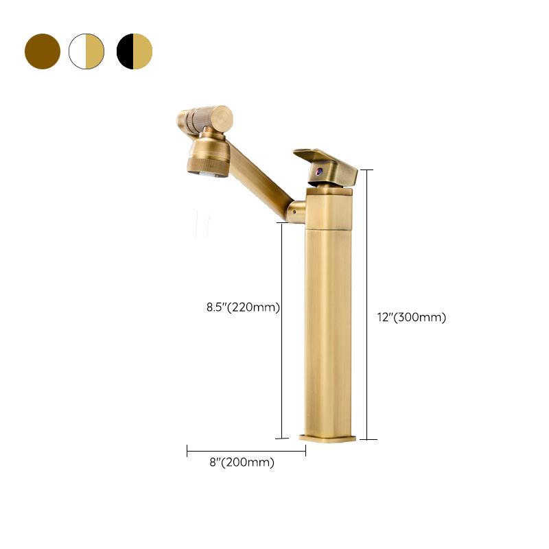 Luxury Vessel Faucet Swivel Spout High-Arc Single Handle Vessel Faucet Clearhalo 'Bathroom Remodel & Bathroom Fixtures' 'Bathroom Sink Faucets' 'Bathroom Sinks & Faucet Components' 'bathroom_sink_faucets' 'Home Improvement' 'home_improvement' 'home_improvement_bathroom_sink_faucets' 1200x1200_fe4e612d-f7dd-4ee5-90e5-31965b02a0b9