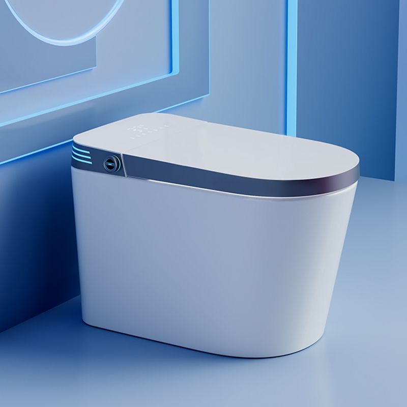 Modern Elongated Floor Standing Bidet in White with Heated Seat Clearhalo 'Bathroom Remodel & Bathroom Fixtures' 'Bidets' 'Home Improvement' 'home_improvement' 'home_improvement_bidets' 'Toilets & Bidets' 1200x1200_fe7bfe9d-0724-4485-9f36-ef9a12dc7908