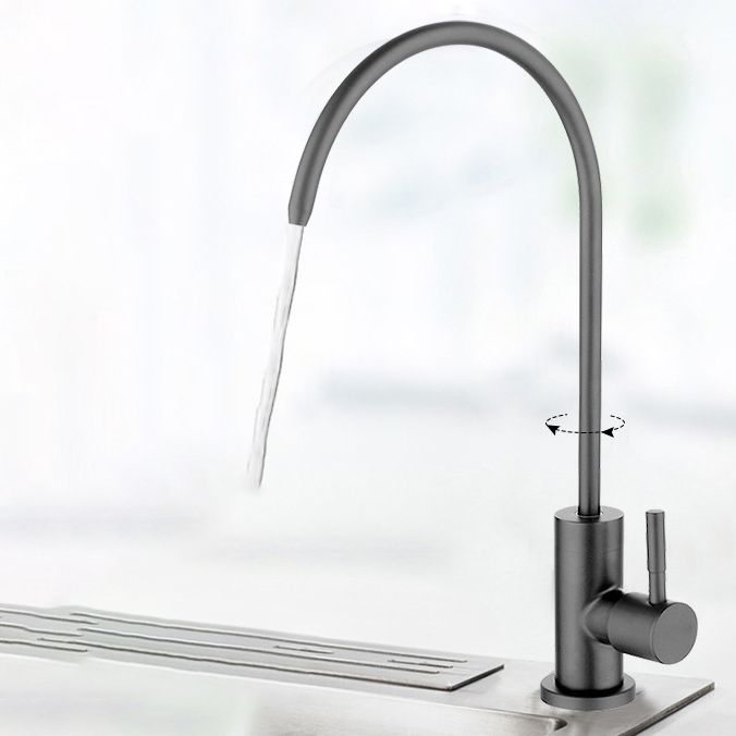 Pull Down 1-Hold Single Handle Kitchen Faucet High Arch Water Filler Clearhalo 'Home Improvement' 'home_improvement' 'home_improvement_kitchen_faucets' 'Kitchen Faucets' 'Kitchen Remodel & Kitchen Fixtures' 'Kitchen Sinks & Faucet Components' 'kitchen_faucets' 1200x1200_feb4b92d-7a77-4f7c-9272-b5f07ca817e6