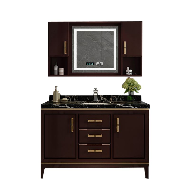 Traditional Wood Sink Vanity Wall Mounted Vanity Cabinet with Mirror Cabinet Clearhalo 'Bathroom Remodel & Bathroom Fixtures' 'Bathroom Vanities' 'bathroom_vanities' 'Home Improvement' 'home_improvement' 'home_improvement_bathroom_vanities' 1200x1200_fee12e5f-3613-47ba-a01a-6c9ad22382aa