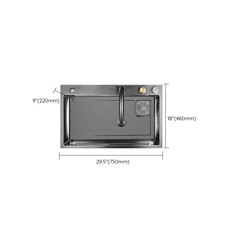 Modern Kitchen Sink Stainless Steel with Accessories Faucet Cutting-Board Prep Station Clearhalo 'Home Improvement' 'home_improvement' 'home_improvement_kitchen_sinks' 'Kitchen Remodel & Kitchen Fixtures' 'Kitchen Sinks & Faucet Components' 'Kitchen Sinks' 'kitchen_sinks' 1200x1200_ff3f78ec-8029-4fc5-b3a4-b78b8c8c9007