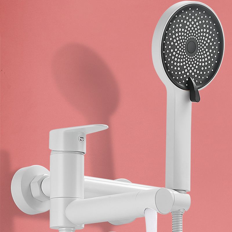 Lever Handle Shower Faucet Single Hand Shower with Shower Hose Clearhalo 'Bathroom Remodel & Bathroom Fixtures' 'Home Improvement' 'home_improvement' 'home_improvement_shower_faucets' 'Shower Faucets & Systems' 'shower_faucets' 'Showers & Bathtubs Plumbing' 'Showers & Bathtubs' 1200x1200_ff4352b6-09d0-4bd6-9fa2-6e5bd06ae0f4