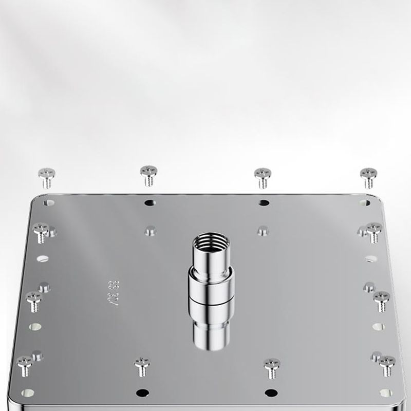 Modern Shower Head Combo Dual Shower Head Polished Stainless Steel Wall-Mount Shower Head Clearhalo 'Bathroom Remodel & Bathroom Fixtures' 'Home Improvement' 'home_improvement' 'home_improvement_shower_heads' 'Shower Heads' 'shower_heads' 'Showers & Bathtubs Plumbing' 'Showers & Bathtubs' 1200x1200_ff6ff4da-09cd-4d5d-b473-654c9f570917