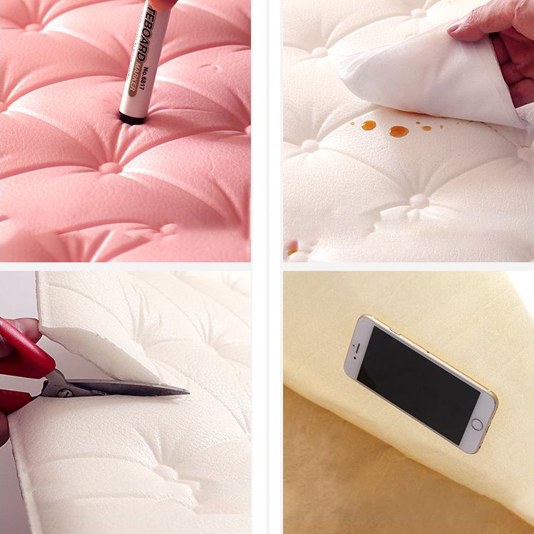 Contemporary Wall Covering Paneling Textured Wall Interior Water Proof Upholstered Plank Clearhalo 'Flooring 'Home Improvement' 'home_improvement' 'home_improvement_wall_paneling' 'Wall Paneling' 'wall_paneling' 'Walls & Ceilings' Walls and Ceiling' 1200x1200_ff8ca566-5f50-4c1c-865c-c533f3d662ef