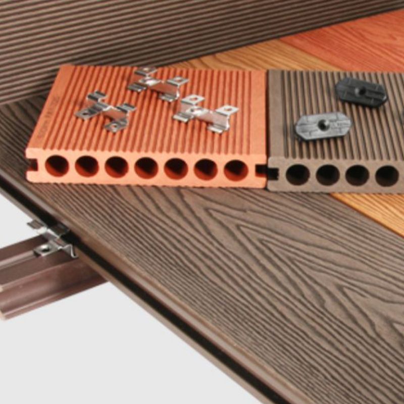 Non-fading Outdoor WPC Flooring Rectangle Modern Style Waterproof Nail Flooring Clearhalo 'Flooring 'Hardwood Flooring' 'hardwood_flooring' 'Home Improvement' 'home_improvement' 'home_improvement_hardwood_flooring' Walls and Ceiling' 1200x1200_ffa9942e-d0a4-4220-9b0a-eaaa8f9bd99a