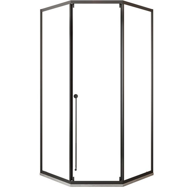 Diamond Folding Shower Screen, Full Frame Single Sliding Shower Door Clearhalo 'Bathroom Remodel & Bathroom Fixtures' 'Home Improvement' 'home_improvement' 'home_improvement_shower_tub_doors' 'Shower and Tub Doors' 'shower_tub_doors' 'Showers & Bathtubs' 1200x1200_ffa9d2d9-1bbb-4309-a2a9-062edc137f80