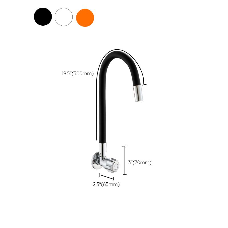 Contemporary Single Handle Kitchen Faucet 1 Hold Bar Faucet with No Sensor Clearhalo 'Home Improvement' 'home_improvement' 'home_improvement_kitchen_faucets' 'Kitchen Faucets' 'Kitchen Remodel & Kitchen Fixtures' 'Kitchen Sinks & Faucet Components' 'kitchen_faucets' 1200x1200_ffc4a7ae-bfe3-4e29-bddf-04f44fb49c5e