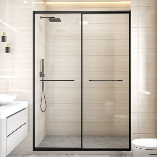 Bypass Shower Bath Door Full Frame Tempered Glass Shower Door Clearhalo 'Bathroom Remodel & Bathroom Fixtures' 'Home Improvement' 'home_improvement' 'home_improvement_shower_tub_doors' 'Shower and Tub Doors' 'shower_tub_doors' 'Showers & Bathtubs' 1200x1200_ffe2988b-b27c-4132-afba-99337d30e667