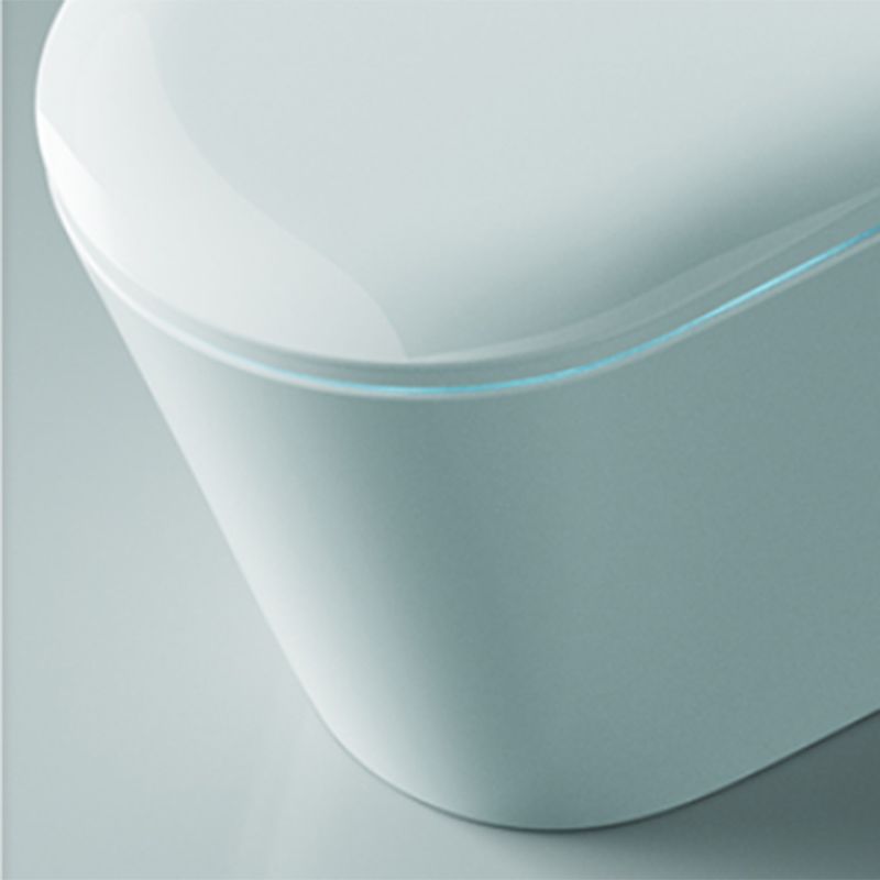 Elongated Floor Mount Bidet with Warm Air Dryer and Antimicrobial Clearhalo 'Bathroom Remodel & Bathroom Fixtures' 'Bidets' 'Home Improvement' 'home_improvement' 'home_improvement_bidets' 'Toilets & Bidets' 1200x1200_ffe4ca23-8d8e-4d59-98cf-cc568947e247