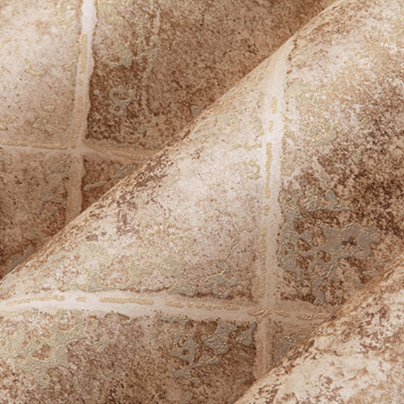 Smooth Non-Woven Wallpaper Contemporary Unpasted Wall Decor with Geo Lattice Pattern Light Coffee Clearhalo 'Modern wall decor' 'Modern' 'Wallpaper' Wall Decor' 1202788