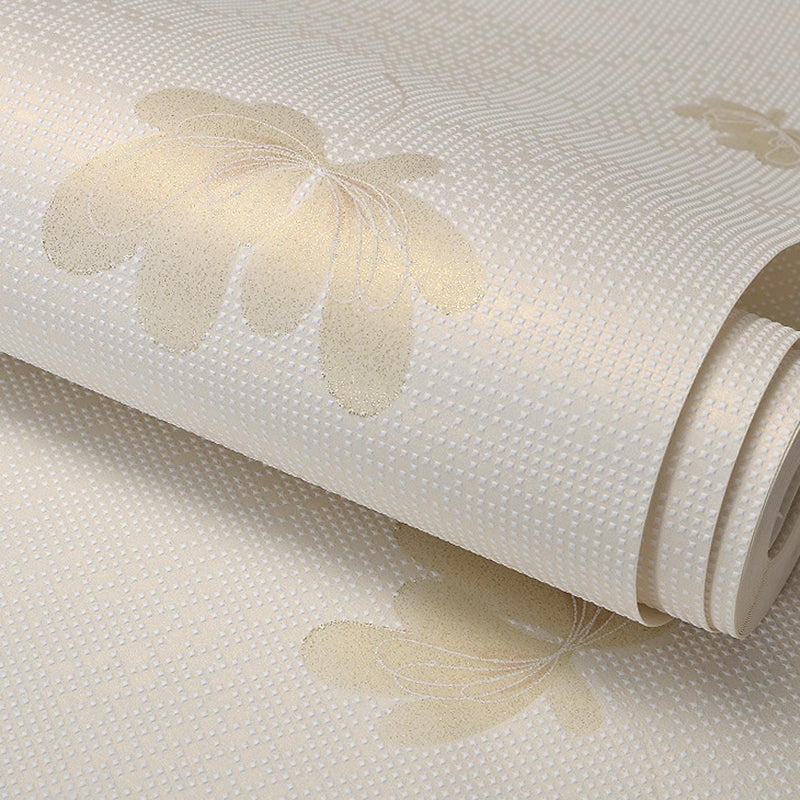 Wall Covering Flower Soft Color Farmhouse Non-Woven Material Wallpaper for Bedroom Clearhalo 'Country wall decor' 'Rustic' 'Wallpaper' Wall Decor' 1202819