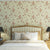 Floral 54.2-sq ft Wallpaper Roll Pastel Color Smooth Moisture Resistant Wall Decor Yellow Clearhalo 'Country wall decor' 'Rustic' 'Wallpaper' Wall Decor' 1202855