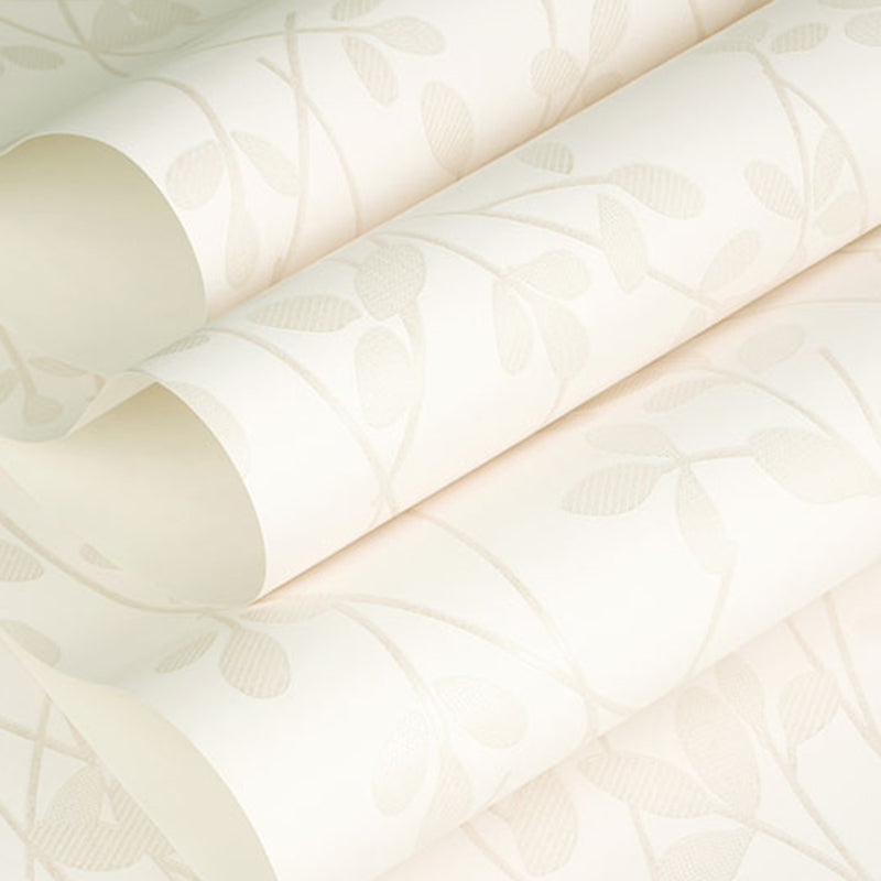 Wall Covering Rustic Leaf Girly Soft Color Wallpaper Roll for Accent Wall, Non-Pasted Clearhalo 'Country wall decor' 'Rustic' 'Wallpaper' Wall Decor' 1202963