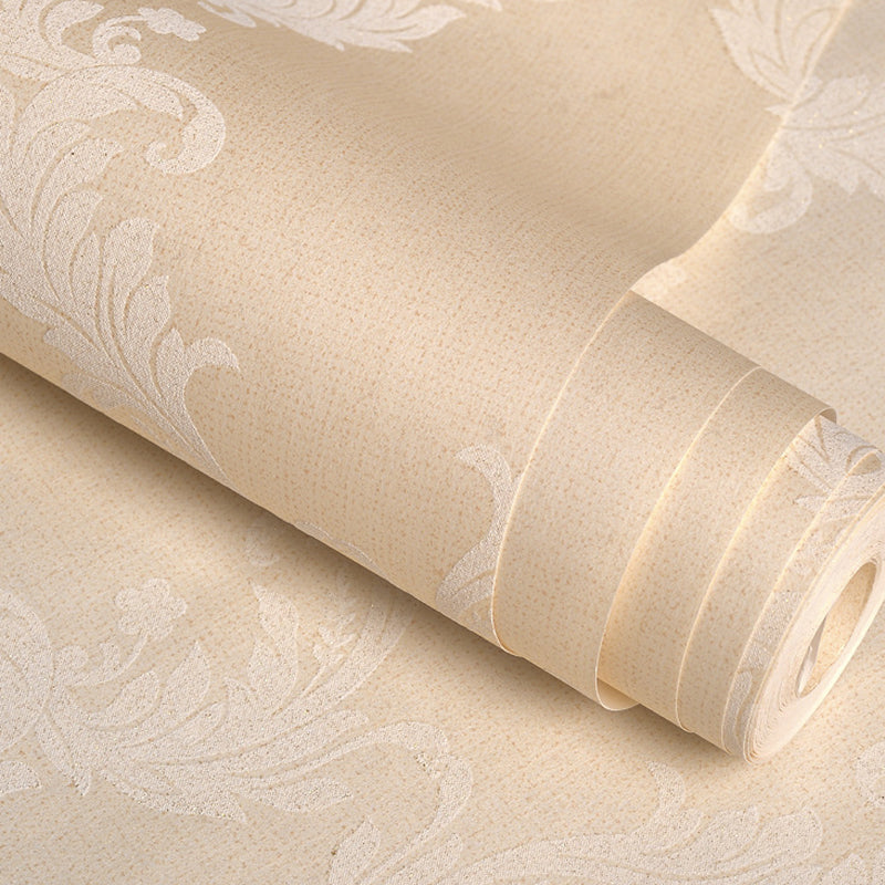 Flower Light-Color Wall Art Trellis Pattern Moisture Resistant Wallpaper Roll for Accent Wall Clearhalo 'Vintage wall decor' 'Vintage' 'Wallpaper' Wall Decor' 1203012