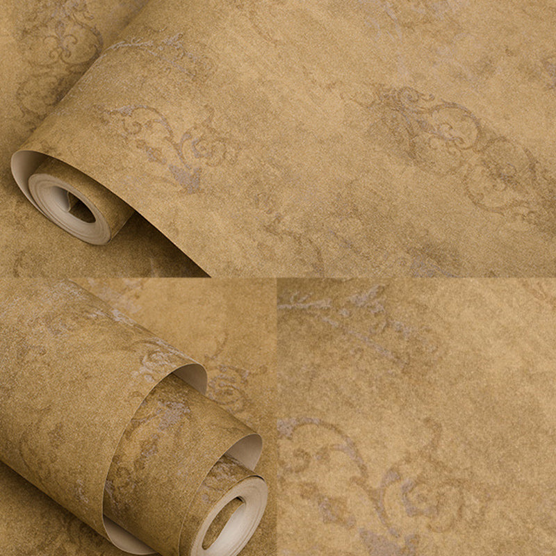 Smooth Paper Wallpaper Roll Vintage Washable Scroll Patterned Wall Decor, 54.2 sq ft Clearhalo 'Vintage wall decor' 'Vintage' 'Wallpaper' Wall Decor' 1203031