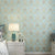 Nostalgic 57.1-sq ft Wallpaper Damask Washable Wall Covering in Light Color for Bedroom Lake Blue Clearhalo 'Vintage wall decor' 'Vintage' 'Wallpaper' Wall Decor' 1203057