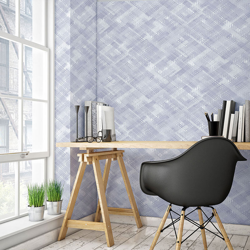 Trellis Teens Wallpaper Roll for Bedroom Non-Woven Material Wall Decor, Pastel Color Light Gray Clearhalo 'Modern wall decor' 'Modern' 'Wallpaper' Wall Decor' 1203126