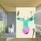 Multicolored Deer Head Wall Mural Animal Artistic Stain Resistant Wall Decor for Home Clearhalo 'Wall Decor' 'Wall Mural' 1203363