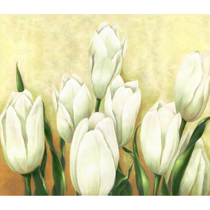 Beautiful Tulip Wall Mural Decal for Living Room Flower Print Wall Art, Custom Printed Clearhalo 'Wall Decor' 'Wall Mural' 1203584