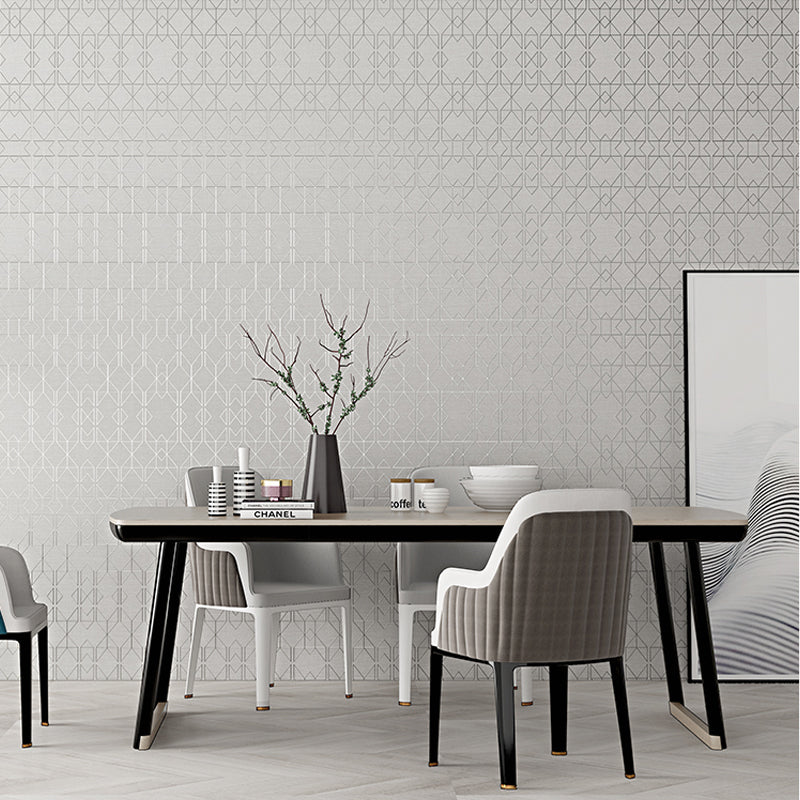 Non-Woven Unpasted Wallpaper Modern Geometric Patterned Wall Covering for Living Room Clearhalo 'Modern wall decor' 'Modern' 'Wallpaper' Wall Decor' 1206101