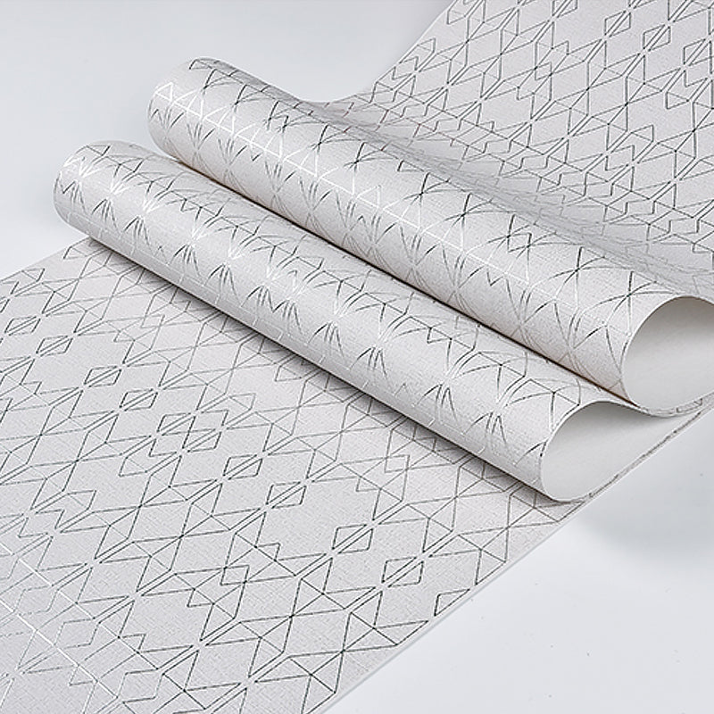 Non-Woven Unpasted Wallpaper Modern Geometric Patterned Wall Covering for Living Room Clearhalo 'Modern wall decor' 'Modern' 'Wallpaper' Wall Decor' 1206102