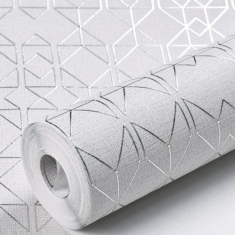 Non-Woven Unpasted Wallpaper Modern Geometric Patterned Wall Covering for Living Room Clearhalo 'Modern wall decor' 'Modern' 'Wallpaper' Wall Decor' 1206103
