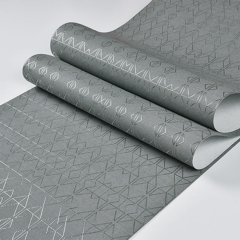 Non-Woven Unpasted Wallpaper Modern Geometric Patterned Wall Covering for Living Room Clearhalo 'Modern wall decor' 'Modern' 'Wallpaper' Wall Decor' 1206107