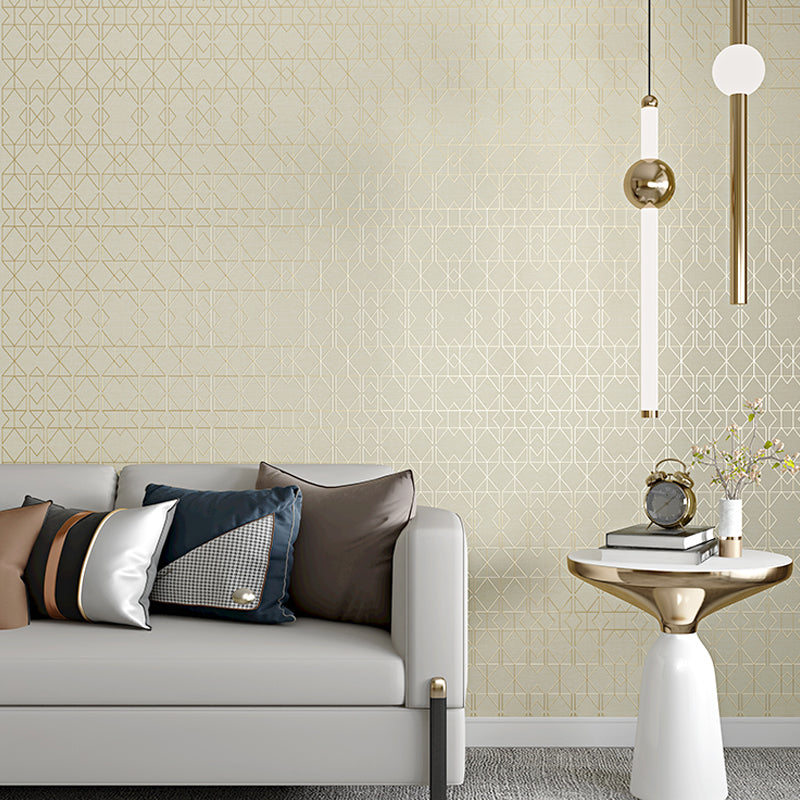 Non-Woven Unpasted Wallpaper Modern Geometric Patterned Wall Covering for Living Room Clearhalo 'Modern wall decor' 'Modern' 'Wallpaper' Wall Decor' 1206116
