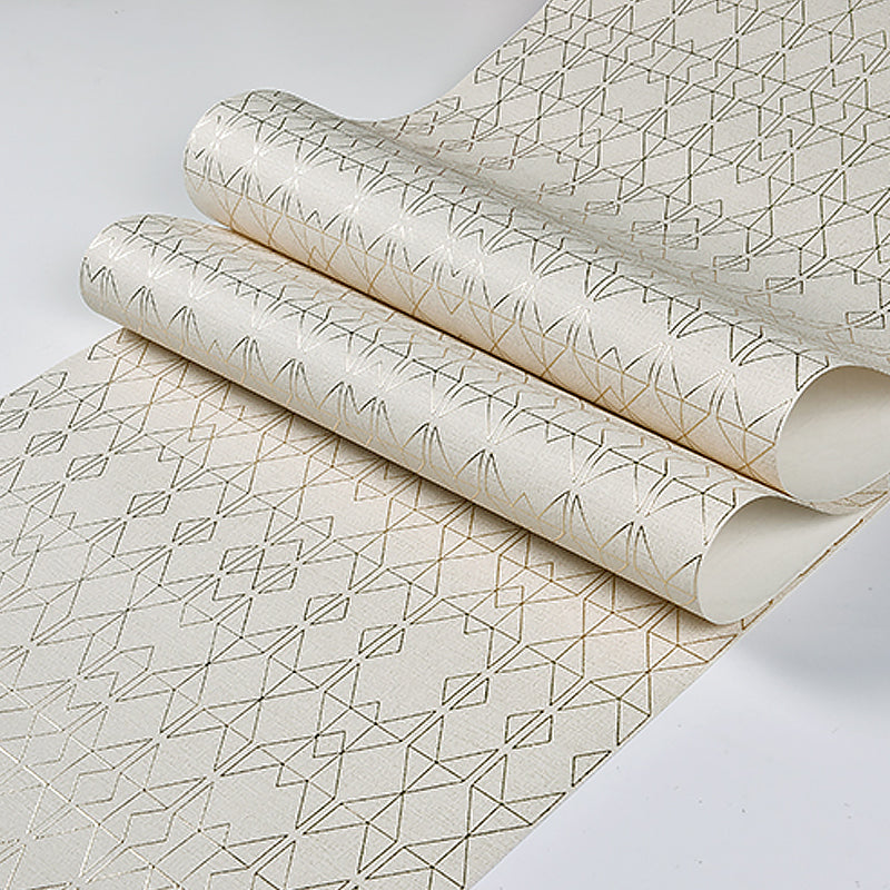 Non-Woven Unpasted Wallpaper Modern Geometric Patterned Wall Covering for Living Room Clearhalo 'Modern wall decor' 'Modern' 'Wallpaper' Wall Decor' 1206117
