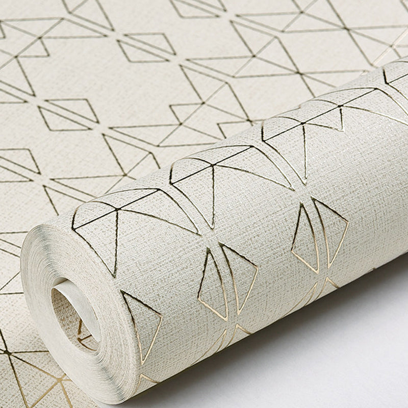Non-Woven Unpasted Wallpaper Modern Geometric Patterned Wall Covering for Living Room Clearhalo 'Modern wall decor' 'Modern' 'Wallpaper' Wall Decor' 1206118