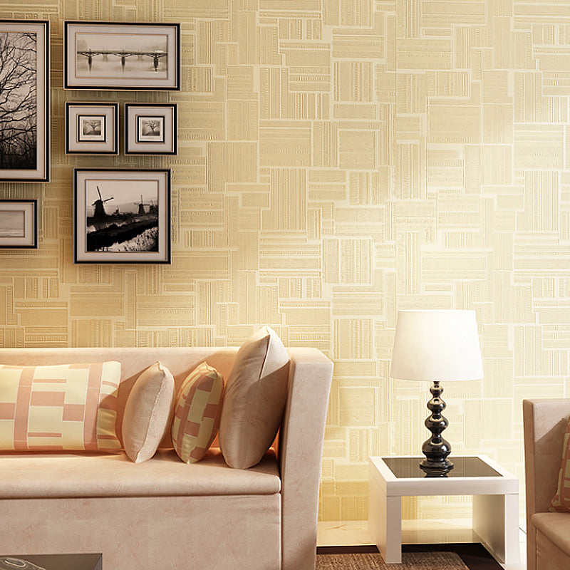 Simple Geometry Solid Wallpaper Soft Color Moisture-Resistant Wall Decor for Home Light Coffee Clearhalo 'Modern wall decor' 'Modern' 'Wallpaper' Wall Decor' 1206175