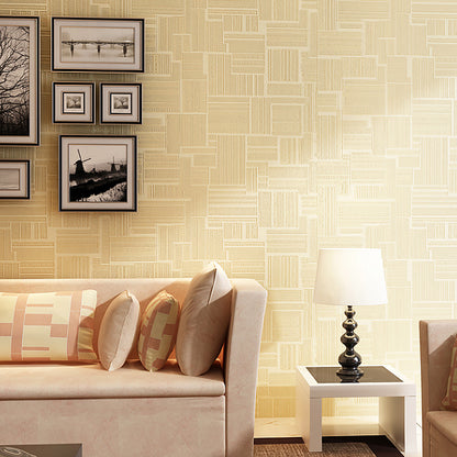 Simple Geometry Solid Wallpaper Soft Color Moisture-Resistant Wall Decor for Home Light Coffee Clearhalo 'Modern wall decor' 'Modern' 'Wallpaper' Wall Decor' 1206175