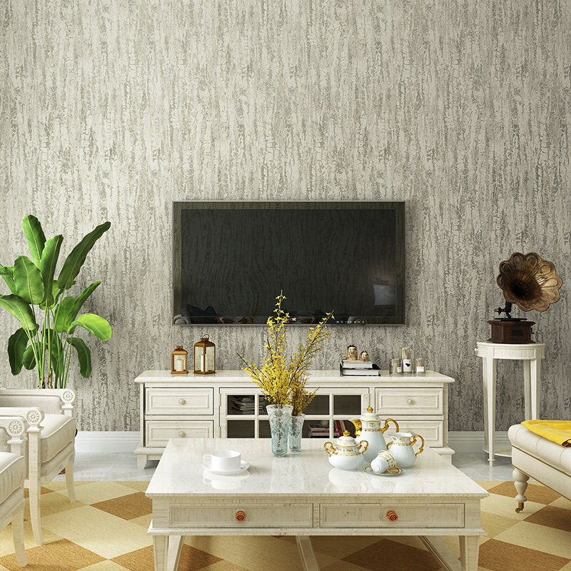 Wood Bark Look Wallpaper Contemporary Non-Pasted Living Room Wall Decor, Size Optional Clearhalo 'Modern wall decor' 'Modern' 'Wallpaper' Wall Decor' 1206203