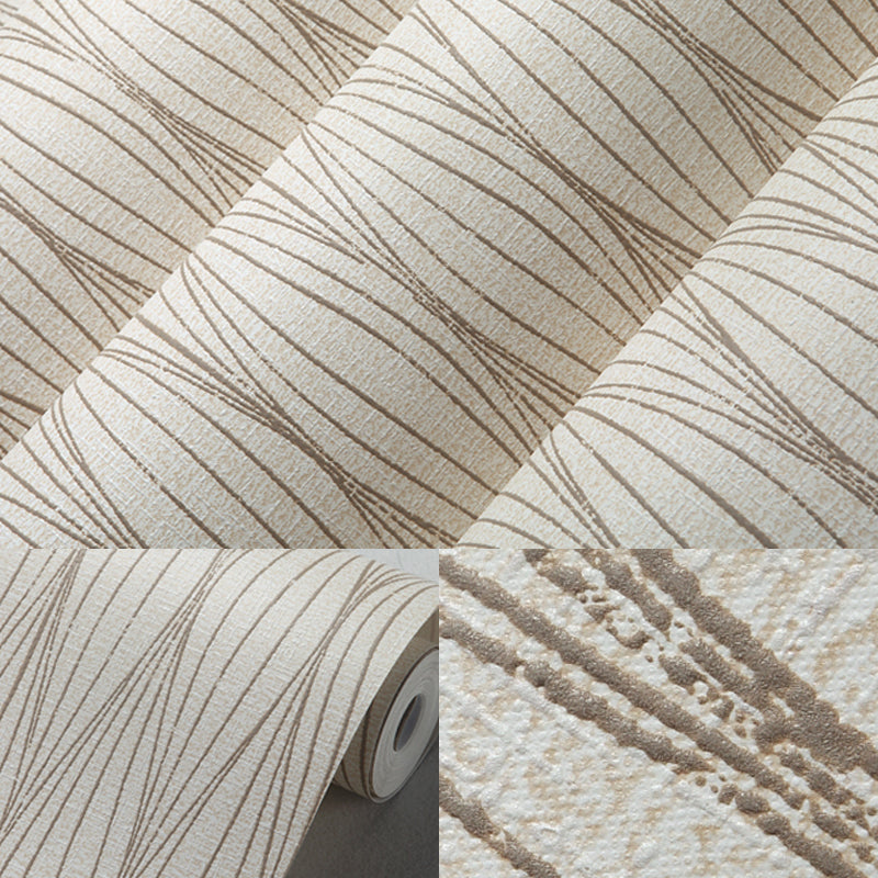 Minimalist Curve Lines Wallpaper Soft Color Living Room Wall Decoration, 33' L x 20.5" W Clearhalo 'Modern wall decor' 'Modern' 'Wallpaper' Wall Decor' 1206243