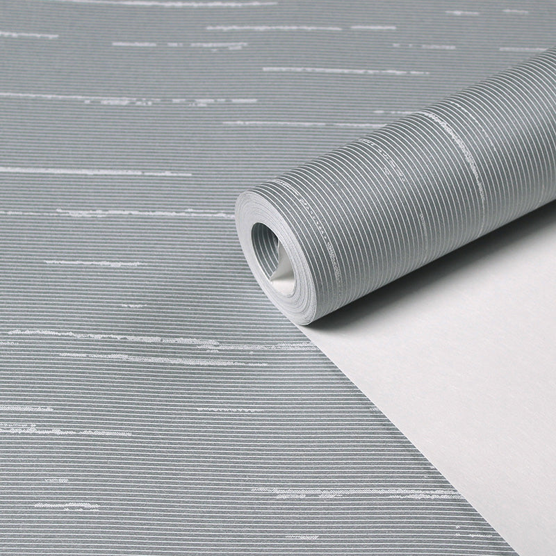 Stripe Wallpaper Pastel Color Minimalistic Wall Covering for Bedroom, Moisture Resistant Clearhalo 'Modern wall decor' 'Modern' 'Wallpaper' Wall Decor' 1206349