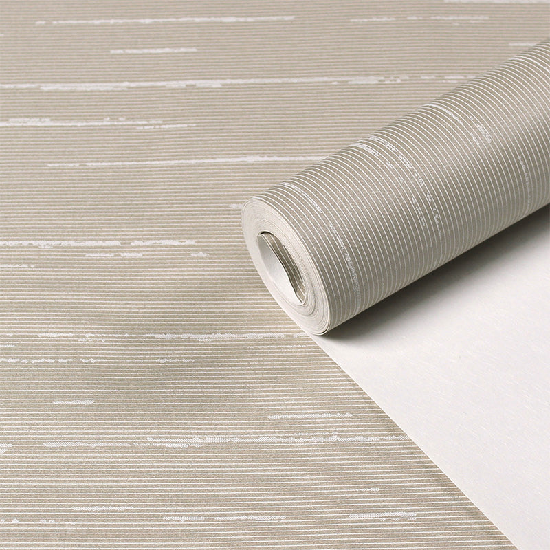 Stripe Wallpaper Pastel Color Minimalistic Wall Covering for Bedroom, Moisture Resistant Clearhalo 'Modern wall decor' 'Modern' 'Wallpaper' Wall Decor' 1206353