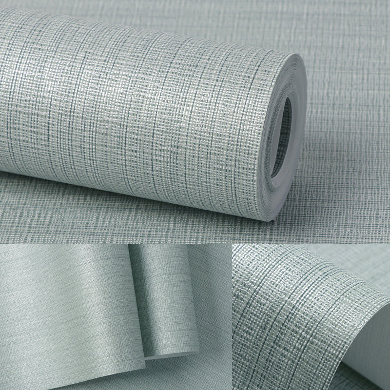 Nordic Solid Flax Look Wallpaper Pastel Color Unpasted Wall Decor for Living Room Clearhalo 'Modern wall decor' 'Modern' 'Wallpaper' Wall Decor' 1206464