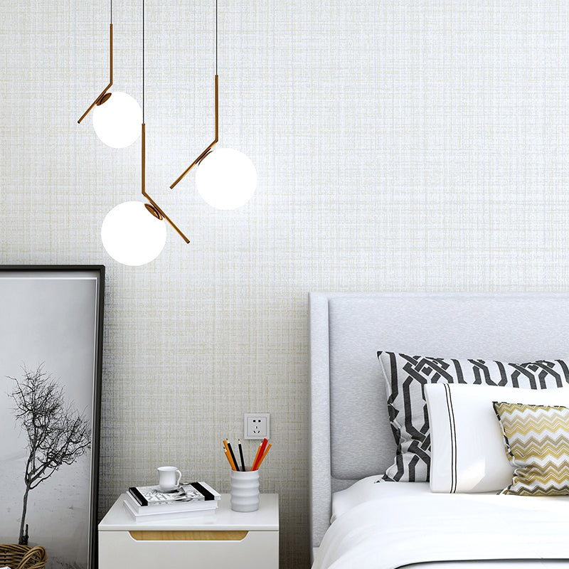 Non-Woven Washable Wallpaper Minimalist Tartan Wall Covering for Living Room, Unpasted Light Khaki Clearhalo 'Wall Decor' 'Wallpaper' 1206591