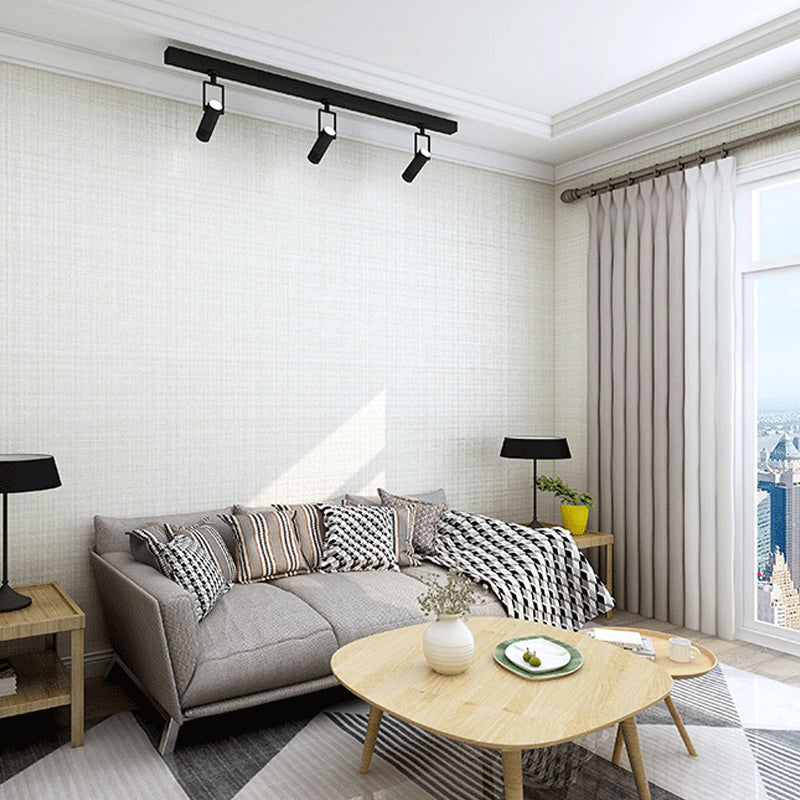 Non-Woven Washable Wallpaper Minimalist Tartan Wall Covering for Living Room, Unpasted Clearhalo 'Wall Decor' 'Wallpaper' 1206592
