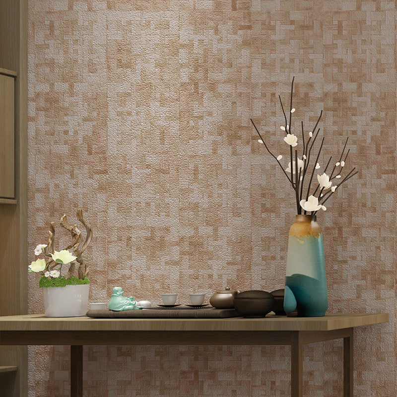 Boho Chic Patchwork Wallpaper Roll for Living Room 57.1-sq ft Wall Art in Dark Color Yellow Clearhalo 'Wall Decor' 'Wallpaper' 1206614