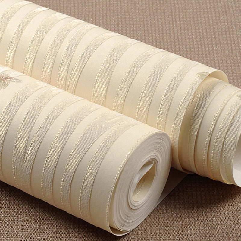 Pastel Color Flower Wallpaper Water-Resistant Country Bedroom Wall Art, Non-Pasted Clearhalo 'Country wall decor' 'Rustic' 'Wallpaper' Wall Decor' 1206835