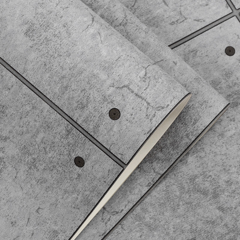 Stain-Resistant Check Wallpaper Vinyl Industrial Style Wall Covering for Restaurant Clearhalo 'Industrial wall decor' 'Industrial' 'Wallpaper' Wall Decor' 1206846