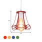 Modern Wire Cage Mini Pendant Lamp 1 Light Metal Hanging Ceiling Light in Blue/Green/Yellow Clearhalo 'Ceiling Lights' 'Modern Pendants' 'Modern' 'Pendant Lights' 'Pendants' Lighting' 1207347