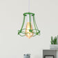Modern Wire Cage Mini Pendant Lamp 1 Light Metal Hanging Ceiling Light in Blue/Green/Yellow Clearhalo 'Ceiling Lights' 'Modern Pendants' 'Modern' 'Pendant Lights' 'Pendants' Lighting' 1207357