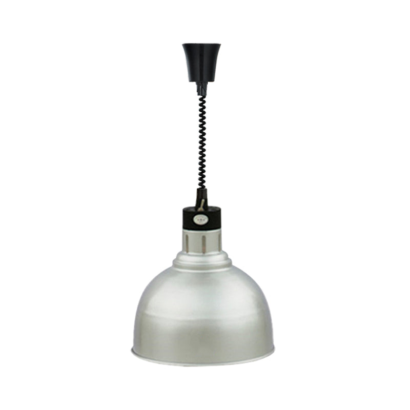 Retro Stylish Dome Suspension Light Extendable 1 Head Metal Pendant Lighting in Bronze/Copper for Indoor Clearhalo 'Art Deco Pendants' 'Cast Iron' 'Ceiling Lights' 'Ceramic' 'Crystal' 'Industrial Pendants' 'Industrial' 'Metal' 'Middle Century Pendants' 'Pendant Lights' 'Pendants' 'Tiffany' Lighting' 1207469