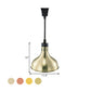 Vintage Extendable Dome Hanging Lamp 1 Light Metallic Ceiling Light Fixture in Bronze/Copper for Kitchen Clearhalo 'Art Deco Pendants' 'Cast Iron' 'Ceiling Lights' 'Ceramic' 'Crystal' 'Industrial Pendants' 'Industrial' 'Metal' 'Middle Century Pendants' 'Pendant Lights' 'Pendants' 'Tiffany' Lighting' 1207486