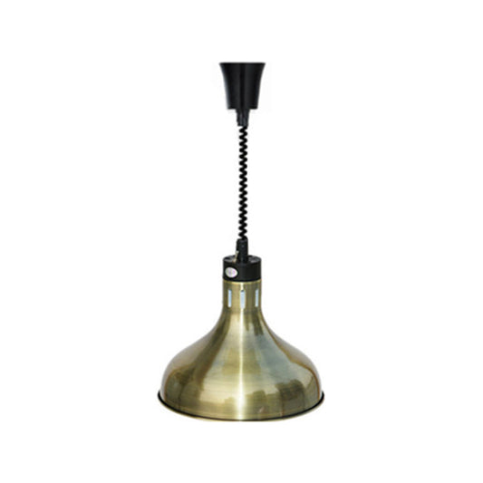 Vintage Extendable Dome Hanging Lamp 1 Light Metallic Ceiling Light Fixture in Bronze/Copper for Kitchen Clearhalo 'Art Deco Pendants' 'Cast Iron' 'Ceiling Lights' 'Ceramic' 'Crystal' 'Industrial Pendants' 'Industrial' 'Metal' 'Middle Century Pendants' 'Pendant Lights' 'Pendants' 'Tiffany' Lighting' 1207497