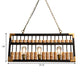 Abacus Shape Island Chandelier Retro Industrial Metal 3 Heads Pendant Lamp for Bar/Restaurant Clearhalo 'Ceiling Lights' 'Close To Ceiling Lights' 'Glass shade' 'Glass' 'Island Lights' Lighting' 1207726